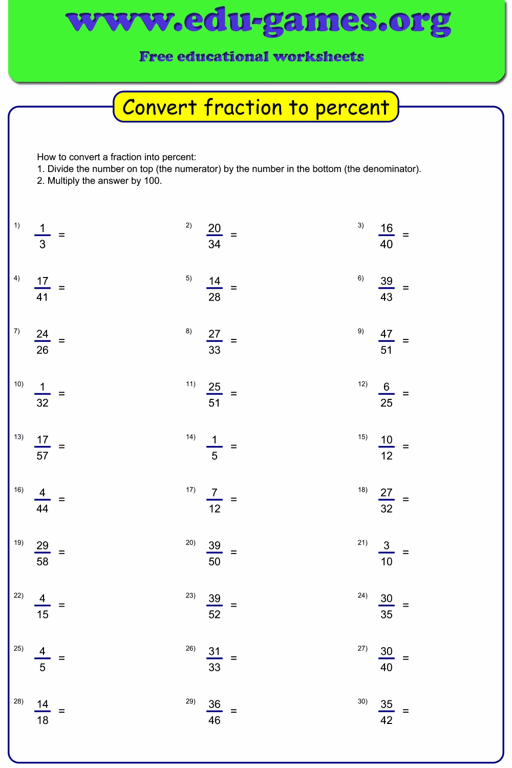 fractions-to-percents-worksheets
