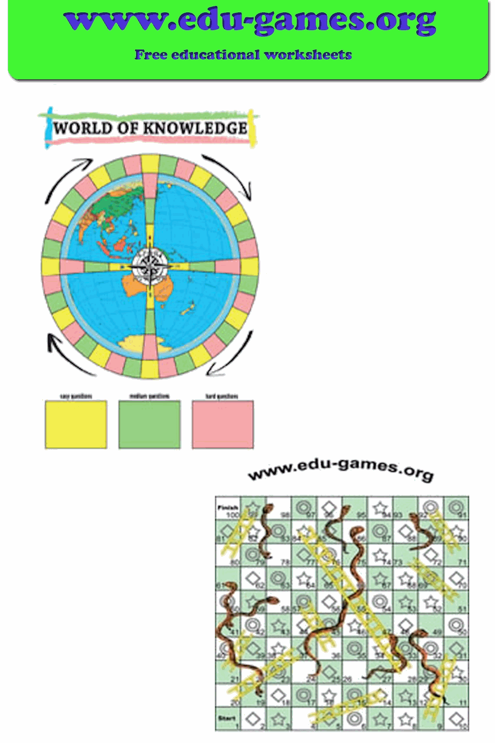 Free Printable Educational Board Games for Kids – Download & Play