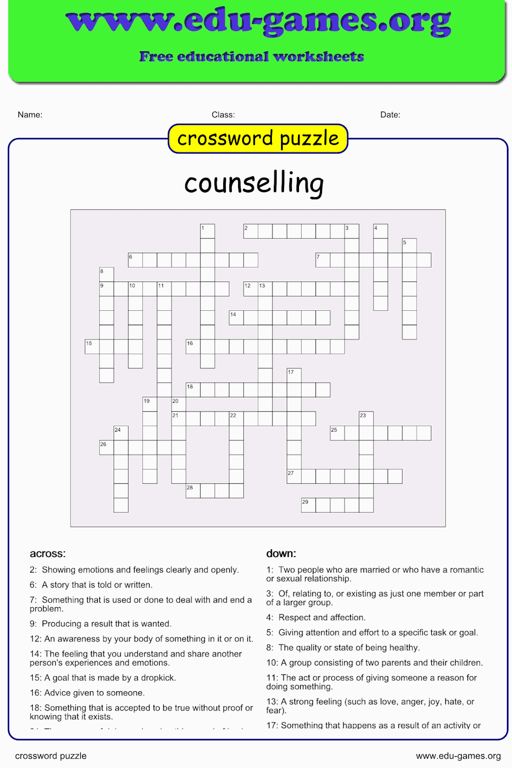 Free Crossword Maker with Auto-Clues — Printable PDF