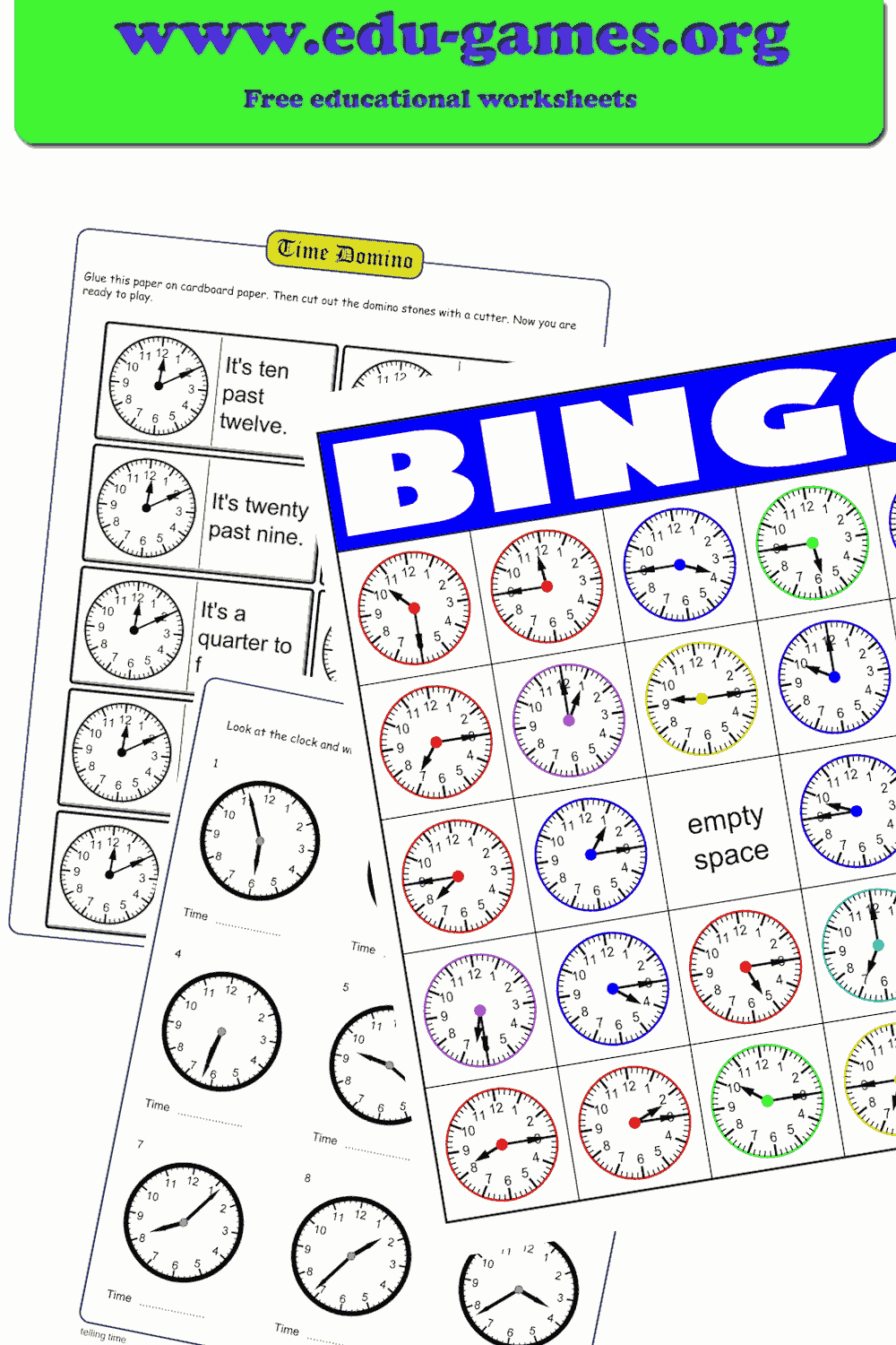 Free Printable Time Worksheets for Grade 1
