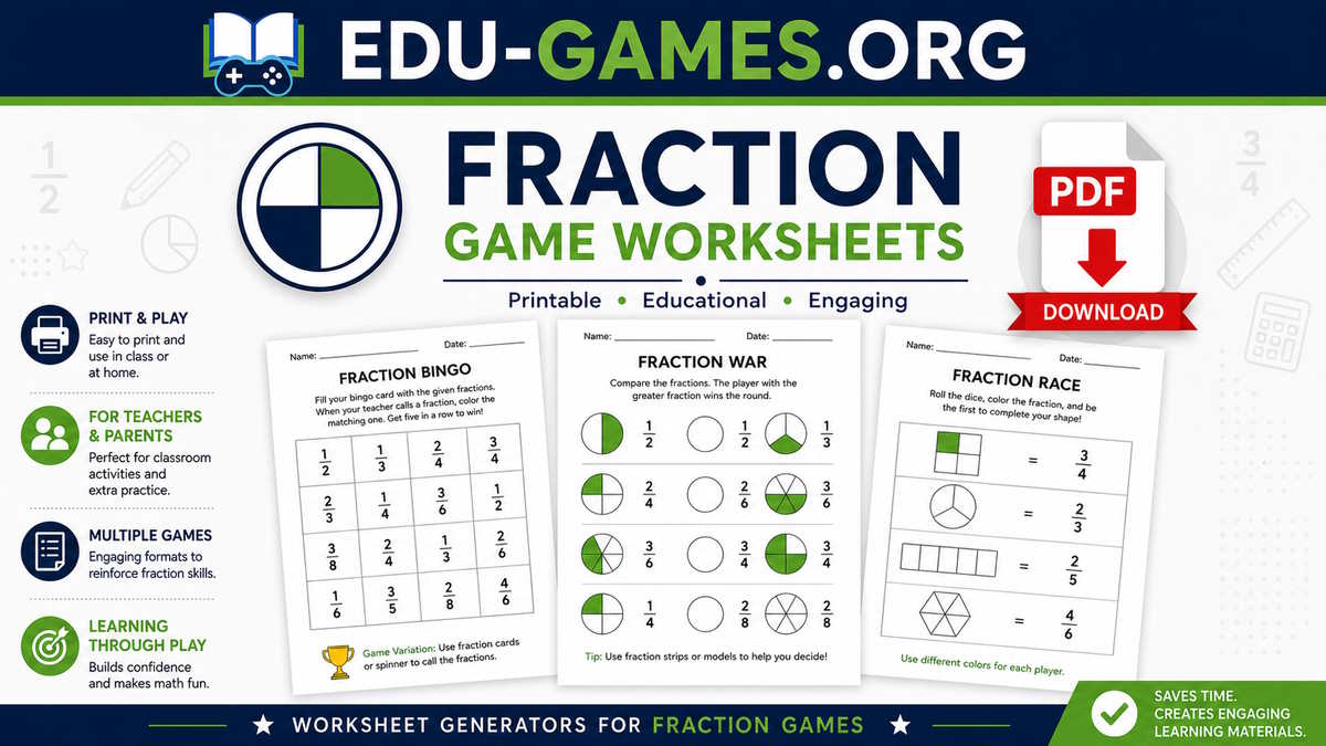 Dividing Fraction Game Worksheets — Free Printable Fraction Division Mazes