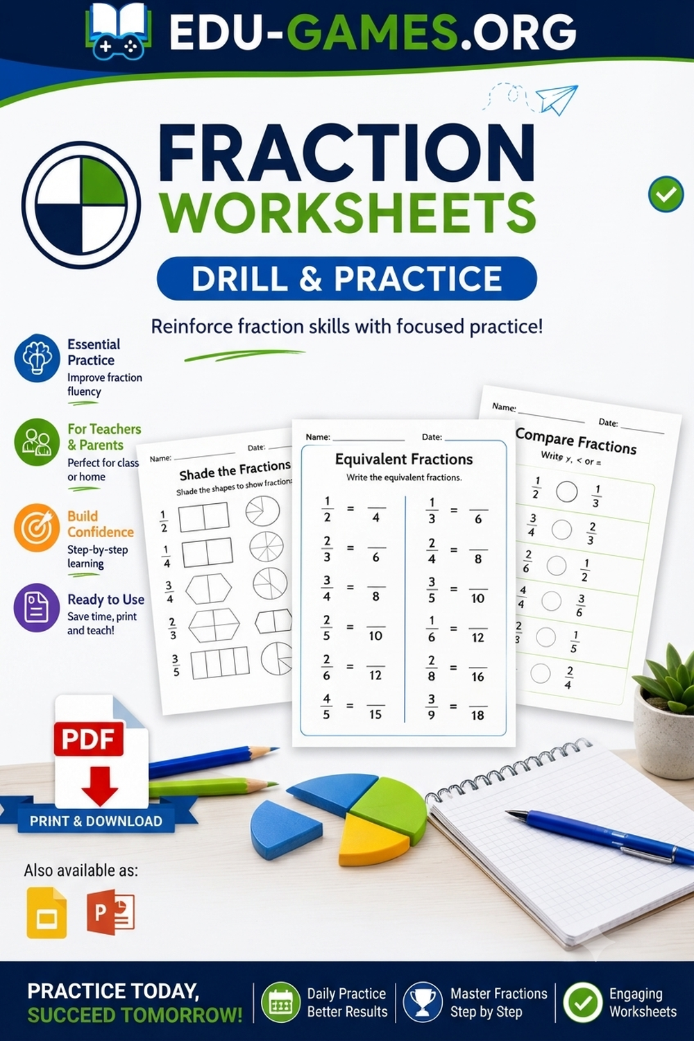 Addition Fraction Worksheets — Free Printable Fraction Addition Generators