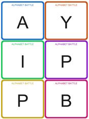 The letter Battle card generator