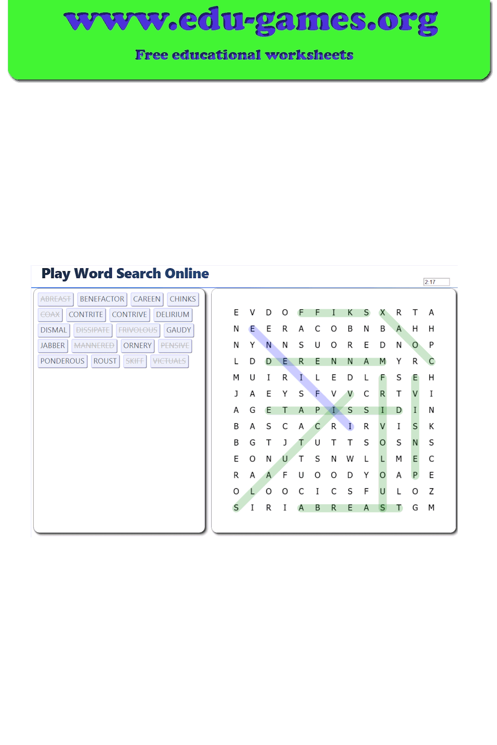 Play Word Search Online | Free Puzzle Game — No Sign-up