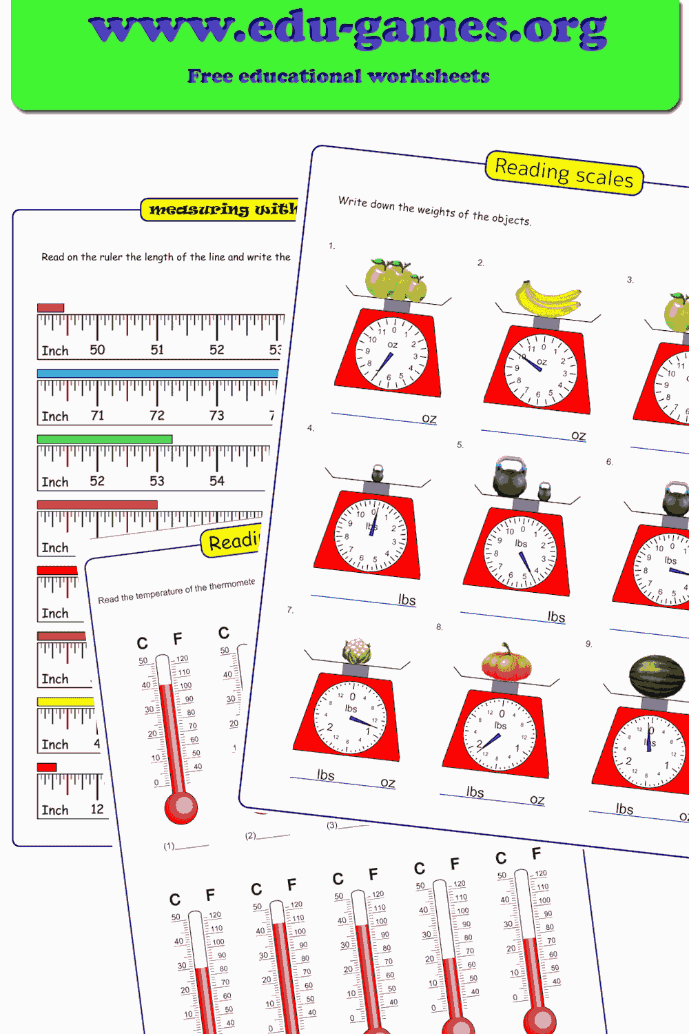 Free Printable Measurement Worksheets for Grade 2