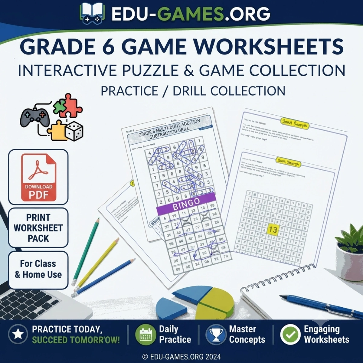 Free printable sixth grade math worksheets