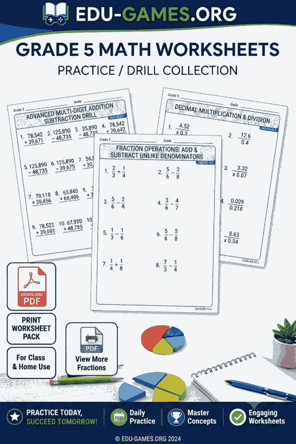 Free Printable Sixth Grade Math Worksheets