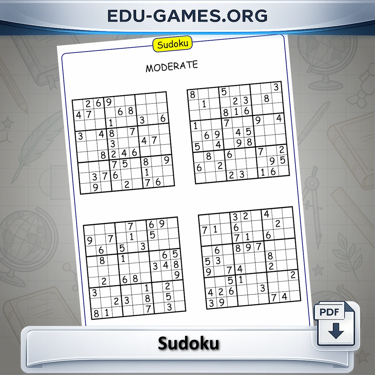 Free printable sudoku puzzle generator with a 9x9 grid