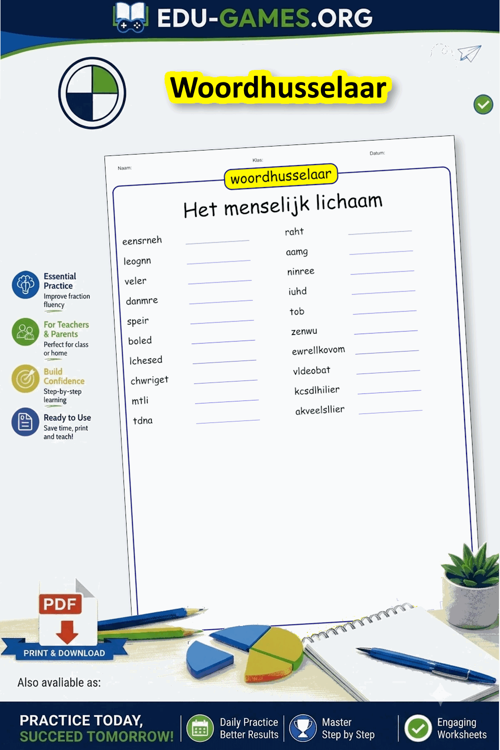 Gratis Woordhusselaar Maker | Edu-Games