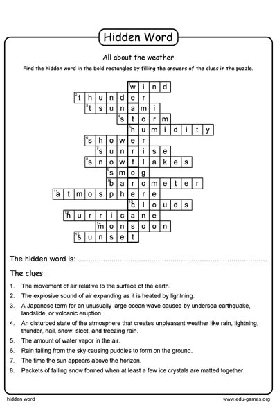 Hidden Word puzzle maker |free printable worksheets